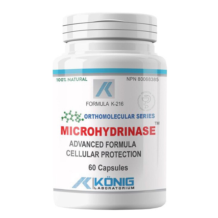 Supliment alimentar Microhidrinaza, 60 caps, Konig Nutrition Laboratoriums